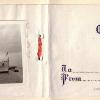 1946-1947 Christmas card. The inside shows HMS Theseus in background