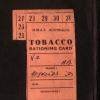 Doug Reynolds' Tobacco Ration Card while in the Australian Navy