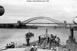 HMNZS Gambia in Sydney Harbour, June 1945. Photo kindly supplied by Peter Bennett.