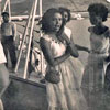Visitors to the ship during the ship's Open Day, Port Victoria, Mauritius in 1955/56. Image from Keith Butler