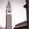 The Campanile in St. Mark's Square, Venice, 1950. Photo from Alan Clements