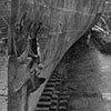 Damage to HMS Gambia's bows after the collision with HMS Phoebe on 16th October 1950. One of Alan Goodwin's photos, submitted by his grandson, Steve McAllister.