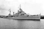 This picture was sent to the HMS Gambia Association via Jan Birch from Stan Doughty. It is thought have been taken at the end of the last two and a half year commission as Gambia returned to Devonport on July 31, 1952
