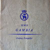 HMS Gambia's joining pamphlet, 1957. Photo kindly supplied by Terry Craig.