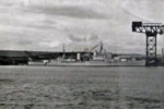 HMS Gambia at Rosyth during her 1957/58 Commission. Photo from Christine Deane