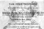 Bill's Task Force 31 certificate. This was the Task Force that started the occupation of Tokyo at the end of WWII. Photo kindly provided by Bill's son, Garry