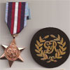 The Arctic Star Medal and Kings Badge that Bill was awarded as Best Recruit. Photo kindly provided by Bill's son, Garry