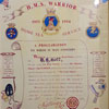 Crossing the Line Certificate for B. H. Gott, HMS Warrior, November 30, 1954. Photo kindly supplied by Taff Webb