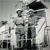 A photo from William Flage's time on HMS Gambia in 1953. Photo from Bill's son, John.