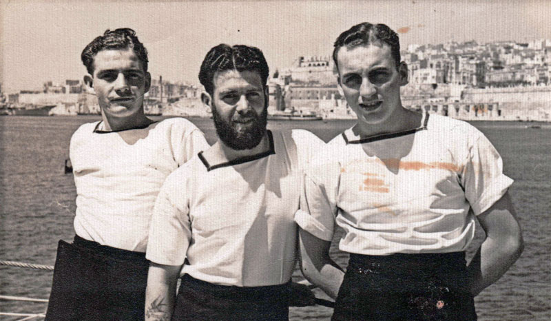 William Flage and mates in 1953. Bill is one the left in this photo