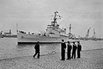 HMS Gambia at Rotterdam on November 21, 1960. Photo: Dutch National Archives, 911-8087
