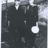 George Hickingbottom and Oppo, who remains un-named, Shanghai, 1947