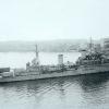HMS Gambia in Grand Harbour, Valletta, Malta, October 1946