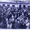 Prior to leaving for England July 1946, Doug is pictured just by those Milk Churns in the foreground