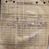 Chitty showing written permission for Doug Reynolds to wear a White Cap Ashore!