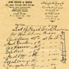 Provision price list from Jim Irish and Sons, Port Said, December 23, 1947. Image from Julian Best.