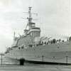 HMS Gambia at Canada Branch Dock 2, Liverpool. It was taken around midday on Sunday, December 4, 1960, during an Open Day. Photo from Roger Bratby