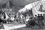 Crossing the line ceremony on the French frigate Méduse, July 1, 1816 by Jules de Caudin