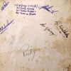 The back of HMS Gambia's Christmas menu, 1951 signed by various members of the crew. One of Alan Goodwin's photos, submitted by his grandson, Steve McAllister.