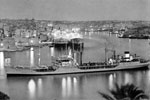 Refuelling tanker, Grand Harbour, Valletta, the capital city of Malta. Photo from Alan Clements