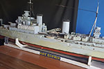 Radio-controlled model of HMS Gambia by John Birch.