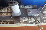 Radio-controlled model of HMS Gambia by John Birch.