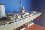 Radio-controlled model of HMS Gambia by John Birch.