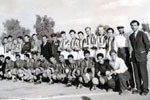 HMS Gambia's soccer team in Iran, 1955. Photo kindly submitted by Janet Kirkham, niece of sick berth attendant Ken Griffin
