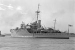 HMAS Albatross. Seaplane carrier and repair ship. Unknown date. Photo: Allan C Green. State Library of Victoria H91-250-1118