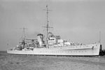 HMNZS Achilles, February 18, 1938. Photo: Allan C. Green. State Library of Victoria H91.108/2384