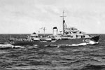 HMNZS Arbutus, a Flower-class corvette. Torpedo Bay Navy Museum ABK0012