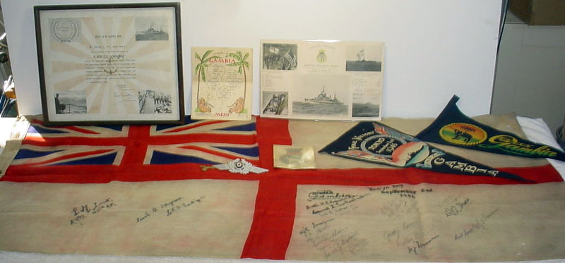 HMNZS Gambia's ensign