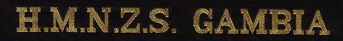HMNZS Gambia cap tally