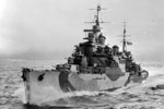 HMS Birmingham, a Southampton class cruiser during WWII. Imperial War Museums FL 2080