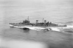 HMS Edinburgh, 'Southampton' class (third group) cruiser in Scapa Flow, October 28, 1941. Photo: Lt. R. G. G. Coote. Imperial War Museum A 6160