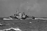 HMS Frobisher at sea. March, 1942. Photo: Lt. L. C. Priest. Imperial War Museum A 8063