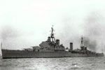 HMS Gambia but I have no information as to when or where this was taken.