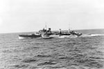 HMS Gambia. August 1942. Photo: Lt. H. A. Mason. Imperial War Museums A 12925
