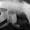 HMS Gambia, speed trials off Plymouth, 1949 or 1950. Dad's photo albums