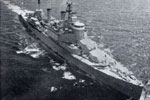 HMS Gambia on her last commission. Scan from 1958 - 1960 Commission Book.