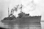 HMS Hecla under tow during WWII (It is unknown if this was connected to the above incident) Imperial War Museums FL 22892
