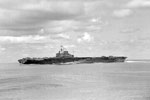 HMS Illustrious from aboard HMS Mauritius, July 1942. Photo: Lt. H. A. Mason. Imperial War Museums A 13453