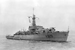 HMS Loch Killisport (F628), a Loch class frigate seen in August, 1945. Imperial War Museums A 30288