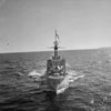HMS Loch Killisport, a Loch class frigate. January 1959, at sea on her return voyage from serving on the Arabian Sea and Persian Gulf station. Imperial War Museums A 34139