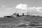 HMS Mauritius in August 1942. Imperial War Museums A12927