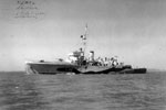 HMS Shoreham, a sloop. Here a sloop is a a small antisubmarine warship used for convoy escort in World War II. Imperial War Museums FL 6536