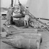 Loading 15" shells onto HMS Warspite, at Colombo. May 29, 1942. Photo: Lt. D. C. Ouids. Imperial War Museums A 10652