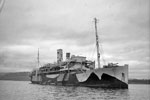 Armed Merchant Cruiser HMS Worcestershire, June 8, 1943 at Grenock. Photo: Lt. S. J. Beadell. Imperial War Museums A 17213
