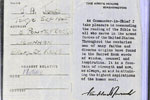 Flyleaf of a bible that was issued to John Albert Jones in September 1945 in Japan. Photo from his daughter, Sue Houghton