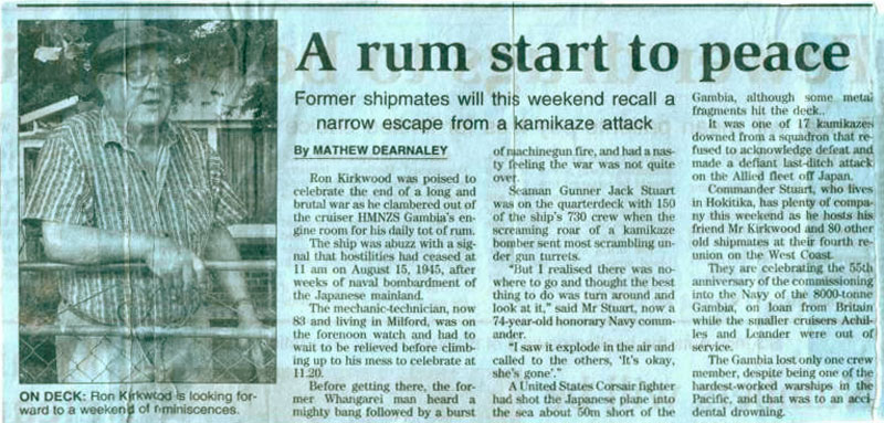 A Rum Start to Peace